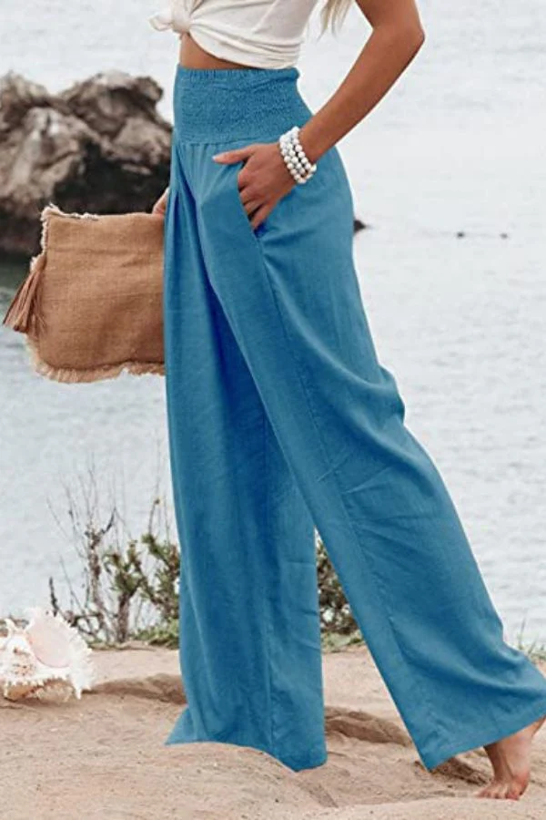 Clara - Élégante et Confortable Pantalon Palazzo pour Femmes – Image 4