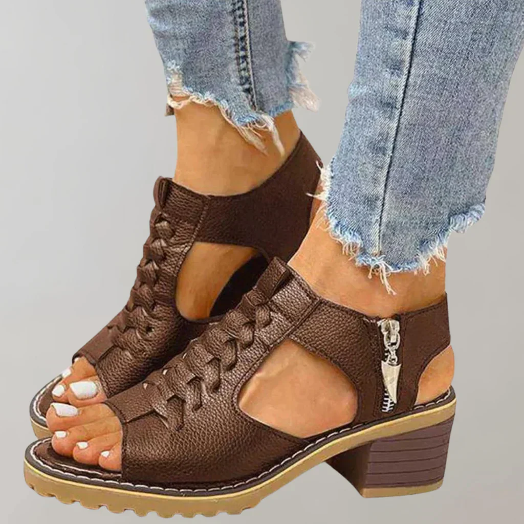 Sandales orthopédiques à talon