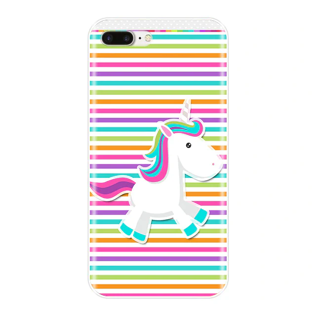 Coque iPhone Licorne Multicolore