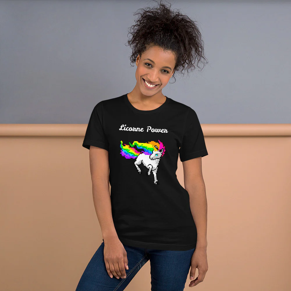 T-shirt Licorne Power Multicolore – Image 4
